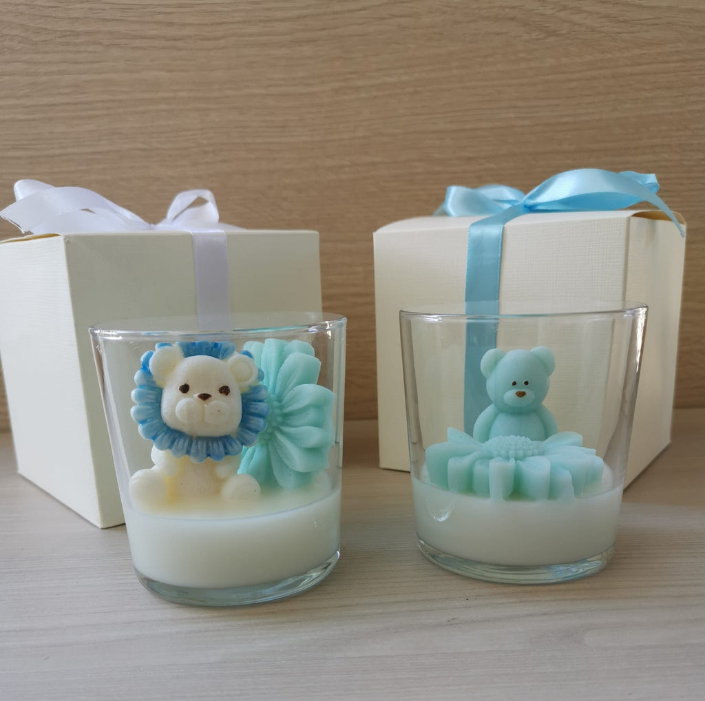 Bomboniera Battesimo e Baby Shower - Collezione Bimbo Orsetto e Leoncino