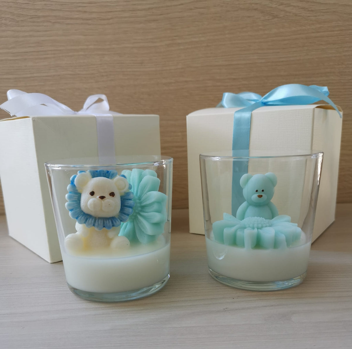 Bomboniera Battesimo e Baby Shower - Collezione Bimbo Orsetto e Leoncino