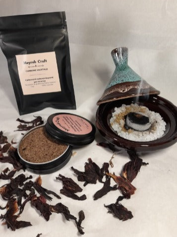 Incenso Artigianale - Ibisco, Lavanda, Resina Boswellia e Chiodi di Garofano (+ 5 Carboncini)