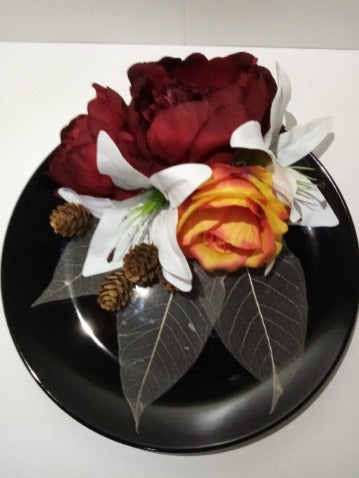 Piatto Centrotavola "Fusion Floreale" – Creazione Artigianale