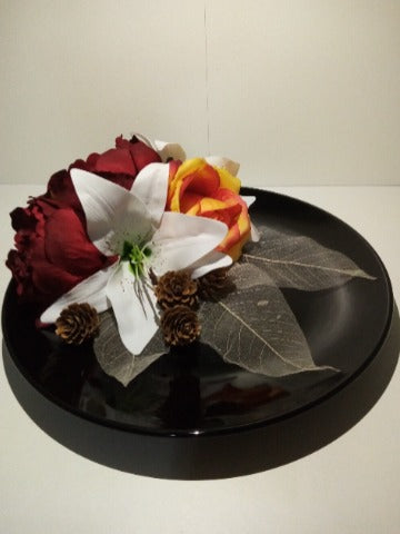 Piatto Centrotavola "Fusion Floreale" – Creazione Artigianale