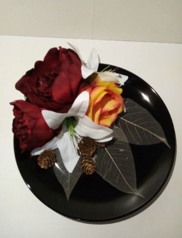 Piatto Centrotavola "Fusion Floreale" – Creazione Artigianale