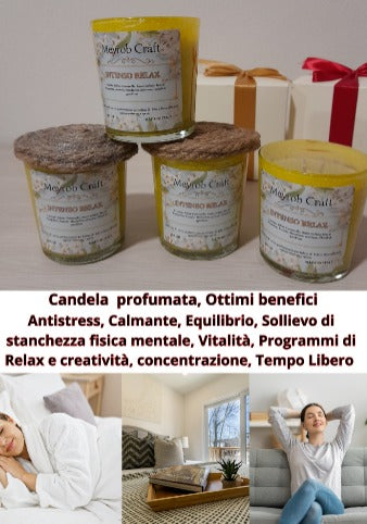 Candela Artigianale Aromatica Stagionale "Intenso Relax"