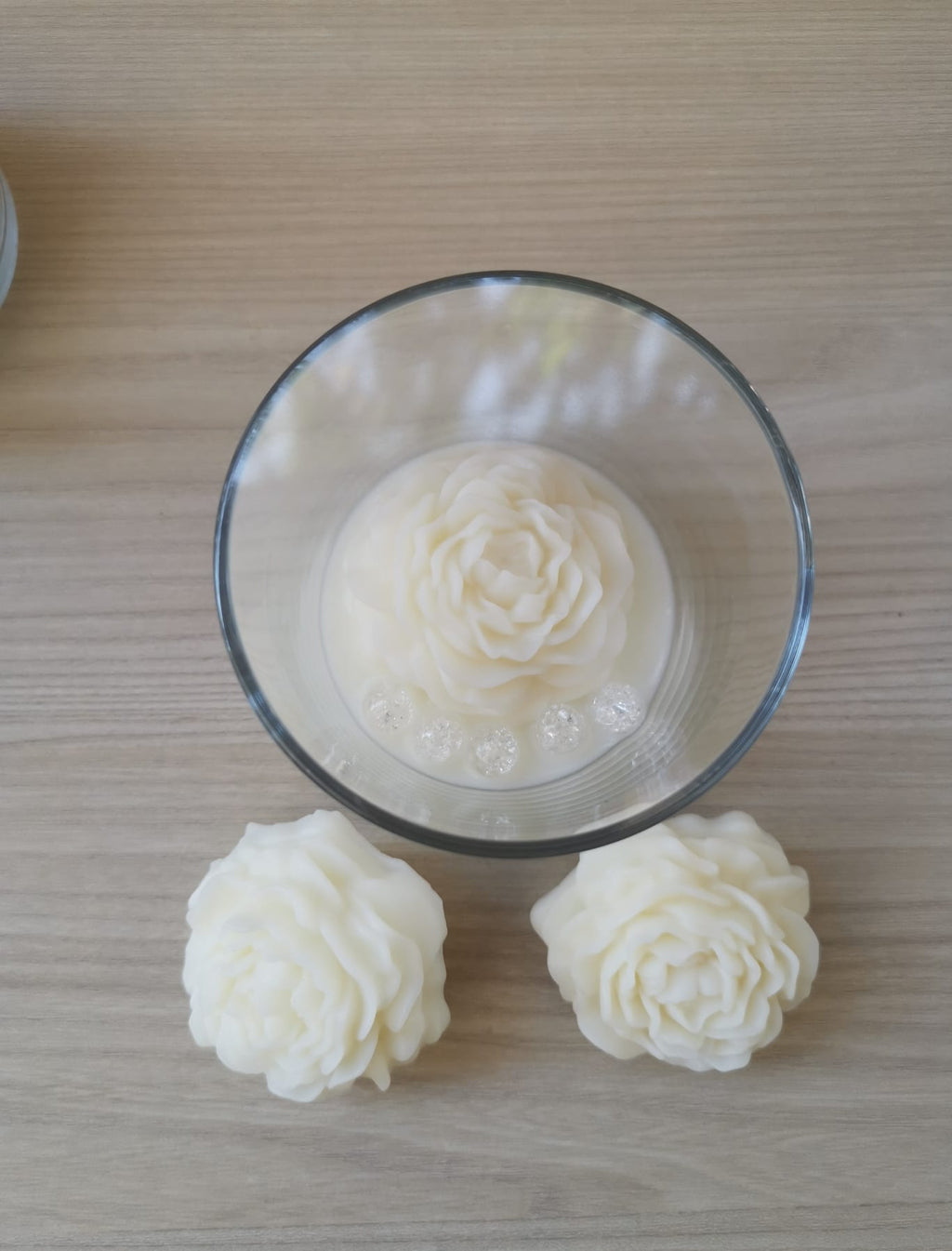 Bomboniera Matrimoniale Artigianale - Peonia in Cera di Soia