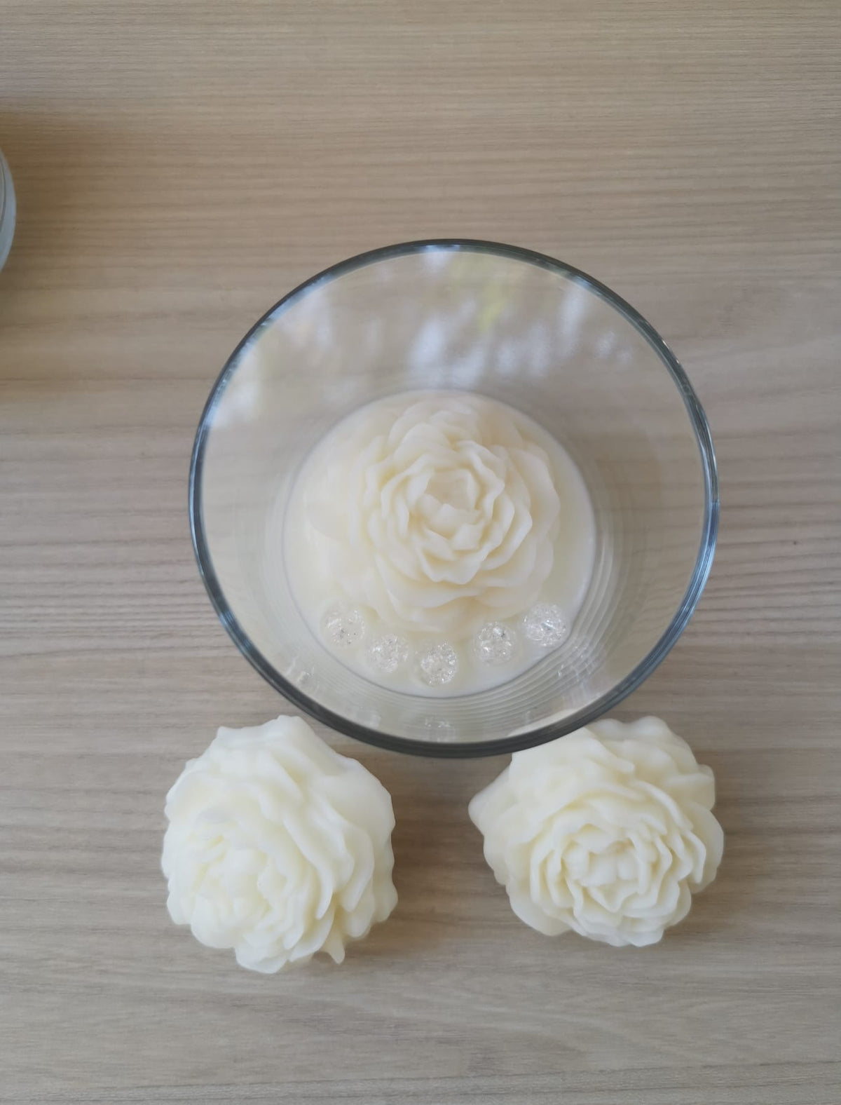 Bomboniera Matrimoniale Artigianale - Peonia in Cera di Soia