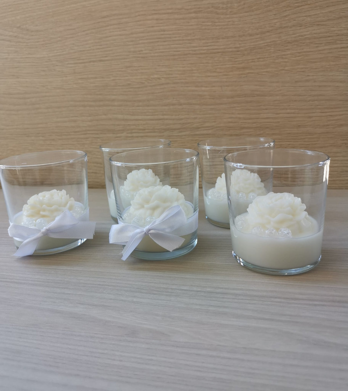 Bomboniera Matrimoniale Artigianale - Peonia in Cera di Soia